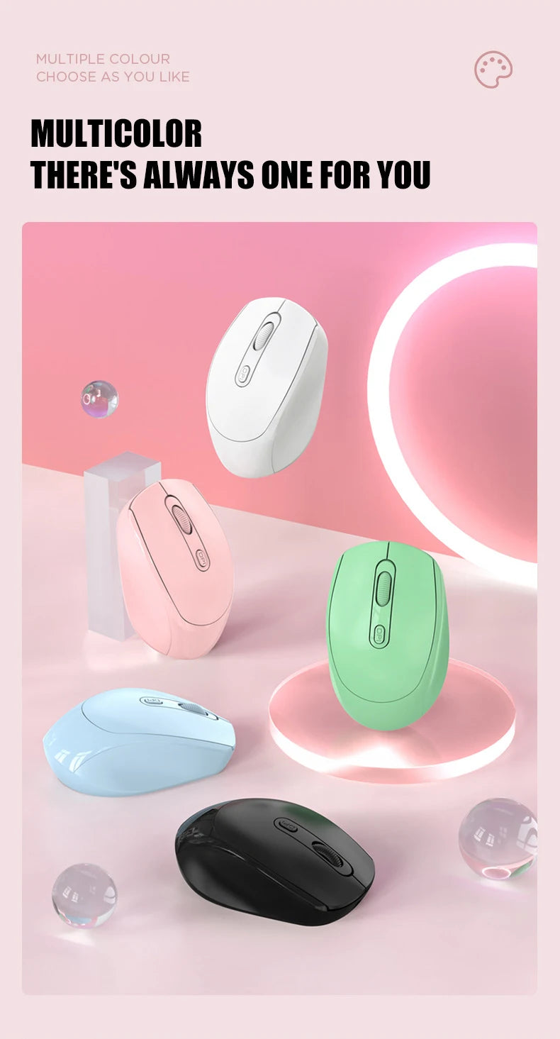 Wireless Mouse, 2.4G Ergonomic Optical Mouse, Computer Mouse for Laptop, PC,Chromebook,Notebook,Rechargeable Small Cordless Mice