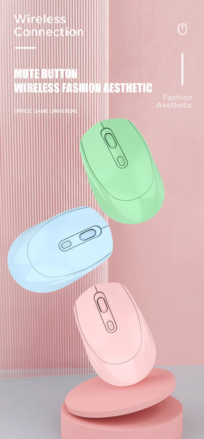 Wireless Mouse, 2.4G Ergonomic Optical Mouse, Computer Mouse for Laptop, PC,Chromebook,Notebook,Rechargeable Small Cordless Mice