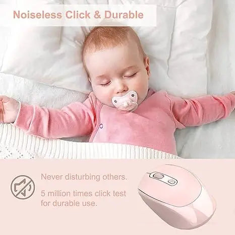 Wireless Mouse, 2.4G Ergonomic Optical Mouse, Computer Mouse for Laptop, PC,Chromebook,Notebook,Rechargeable Small Cordless Mice
