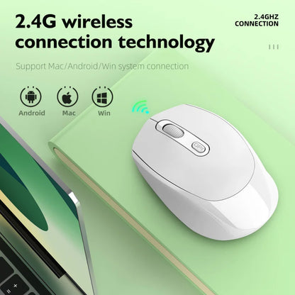 Wireless Mouse, 2.4G Ergonomic Optical Mouse, Computer Mouse for Laptop, PC,Chromebook,Notebook,Rechargeable Small Cordless Mice
